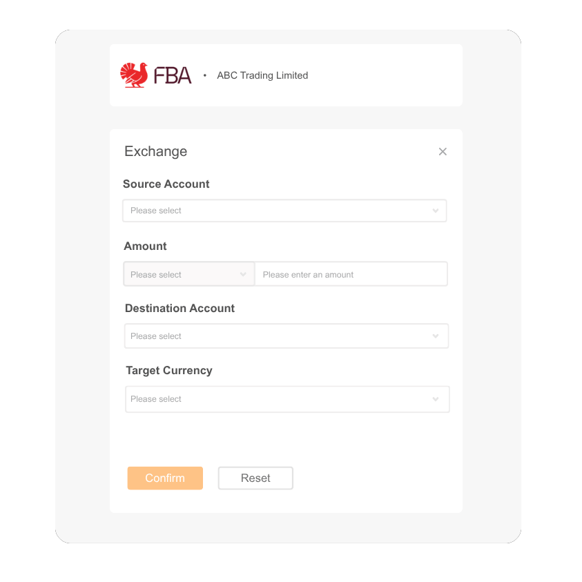 FBA dashboard FX exchange